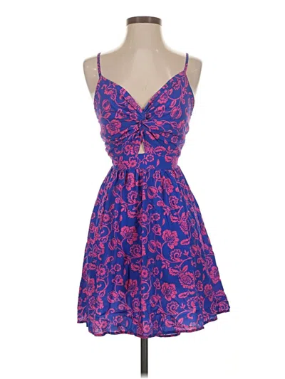 Pre-owned Unbranded Cocktail Dress In Blue