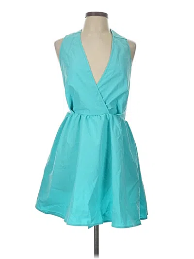 Pre-owned Unbranded Cocktail Dress In Blue