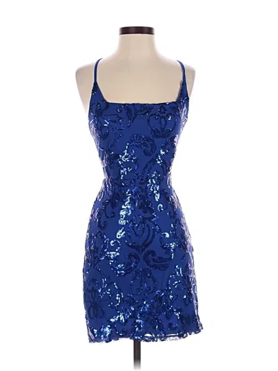 Pre-owned Unbranded Cocktail Dress In Blue