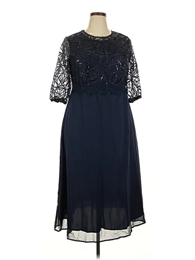 Pre-owned Unbranded Cocktail Dress In Blue