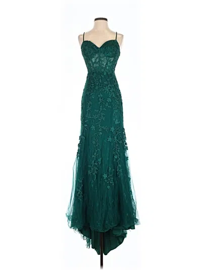 Pre-owned Unbranded Cocktail Dress In Blue