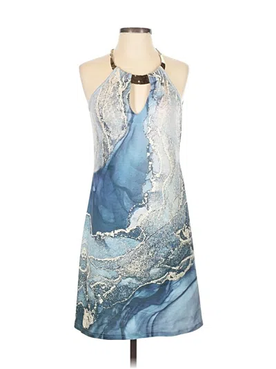 Pre-owned Unbranded Cocktail Dress In Blue