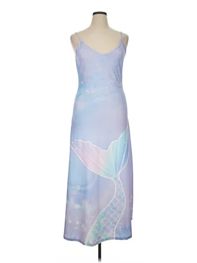 Pre-owned Unbranded Cocktail Dress In Blue