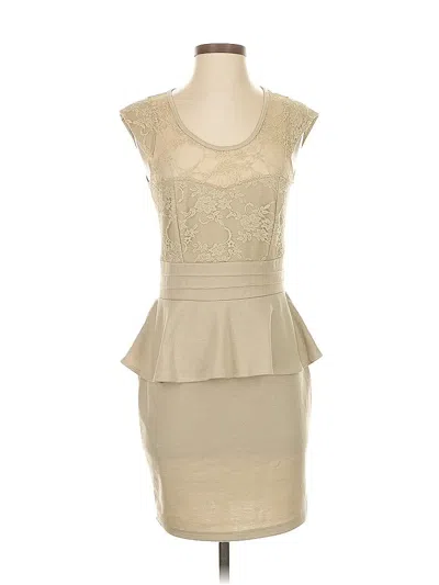 Pre-owned Unbranded Cocktail Dress In Brown