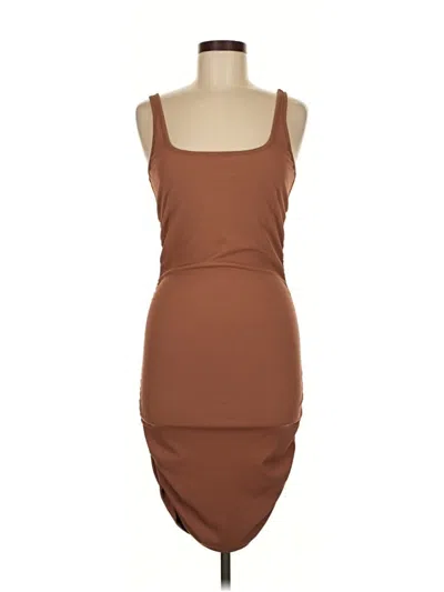 Pre-owned Unbranded Cocktail Dress In Brown