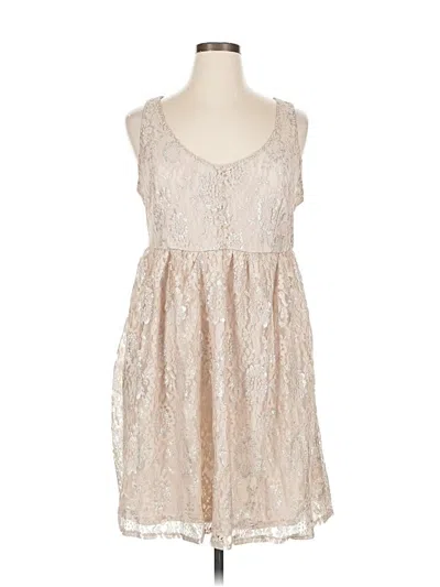 Pre-owned Unbranded Cocktail Dress In Brown