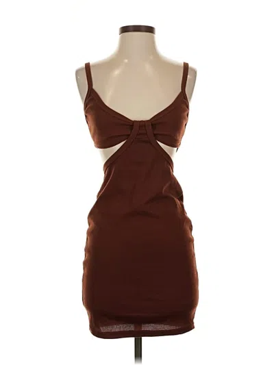 Pre-owned Unbranded Cocktail Dress In Brown