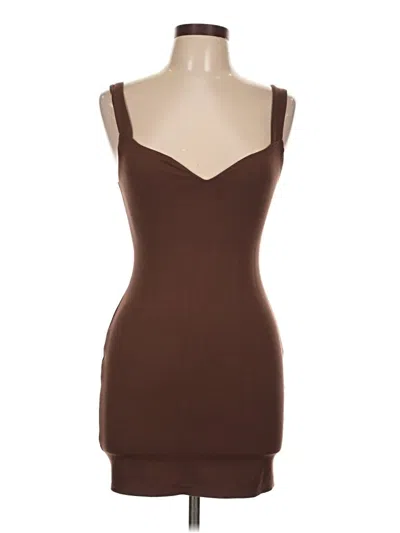 Pre-owned Unbranded Cocktail Dress In Brown