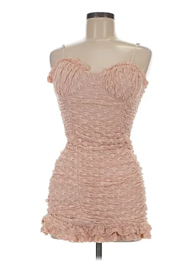 Pre-owned Unbranded Cocktail Dress In Brown