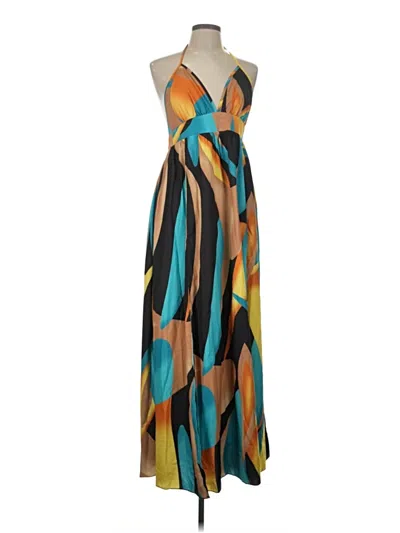 Pre-owned Unbranded Cocktail Dress In Brown