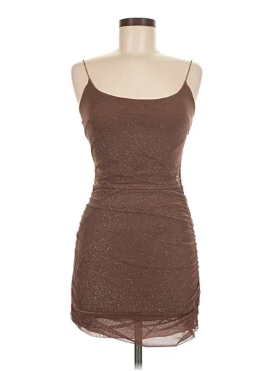 Pre-owned Unbranded Cocktail Dress In Brown