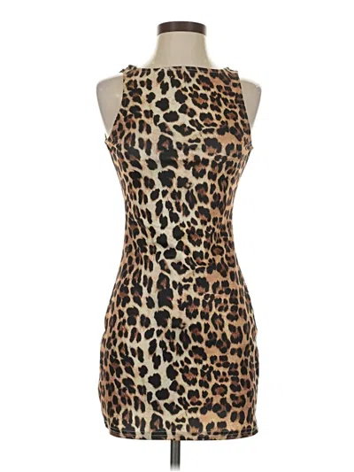 Pre-owned Unbranded Cocktail Dress In Brown