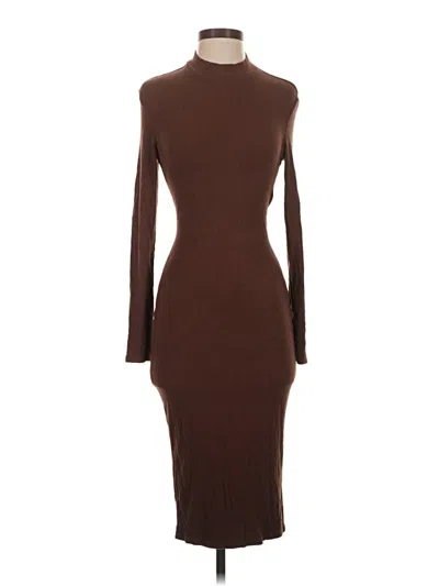 Pre-owned Unbranded Cocktail Dress In Brown