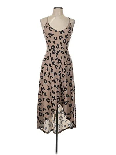 Pre-owned Unbranded Cocktail Dress In Brown
