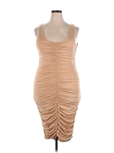 Pre-owned Unbranded Cocktail Dress In Brown