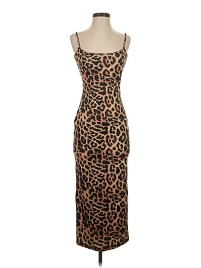 Pre-owned Unbranded Cocktail Dress In Brown