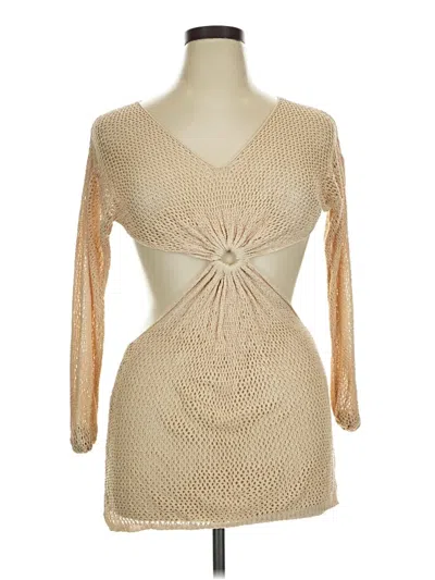 Pre-owned Unbranded Cocktail Dress In Brown