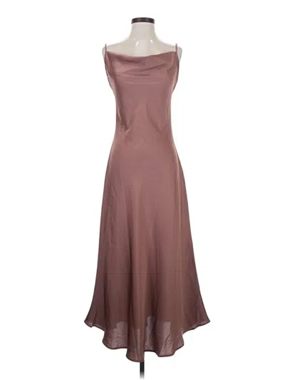 Pre-owned Unbranded Cocktail Dress In Brown