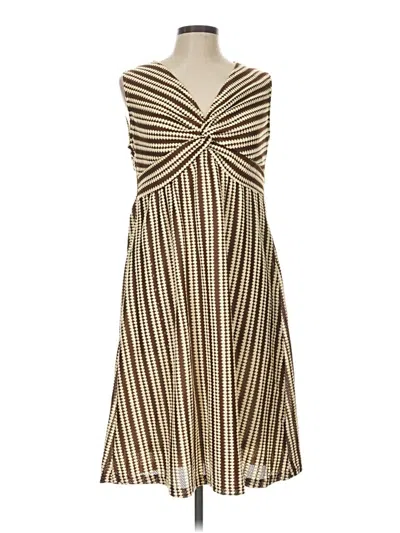Pre-owned Unbranded Cocktail Dress In Brown