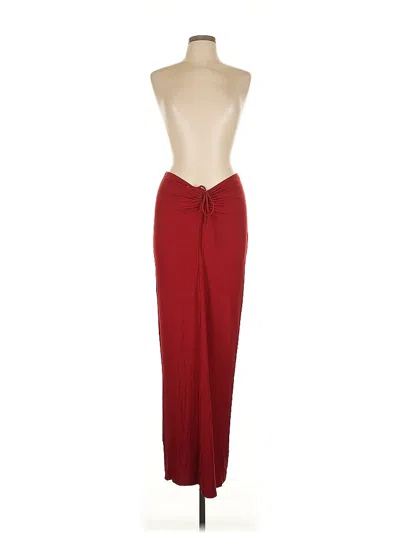 Pre-owned Unbranded Cocktail Dress In Burgundy