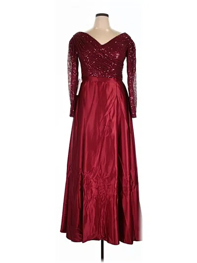 Unbranded Cocktail Dress In Burgundy