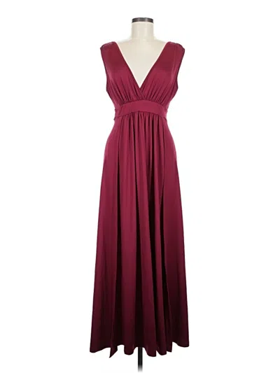 Pre-owned Unbranded Cocktail Dress In Burgundy