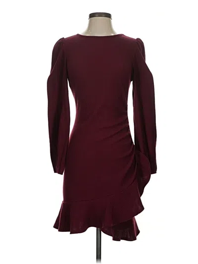 Pre-owned Unbranded Cocktail Dress In Burgundy
