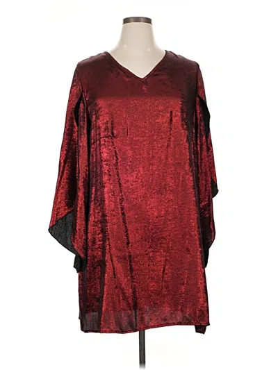 Pre-owned Unbranded Cocktail Dress In Burgundy
