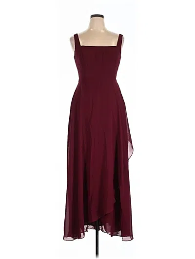 Pre-owned Unbranded Cocktail Dress In Burgundy