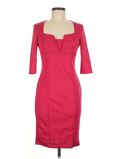 Pre-owned Unbranded Cocktail Dress In Burgundy