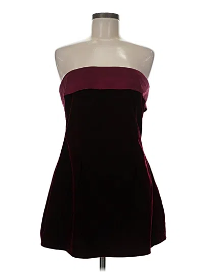 Pre-owned Unbranded Cocktail Dress In Burgundy