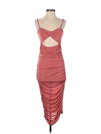 Pre-owned Unbranded Cocktail Dress In Burgundy