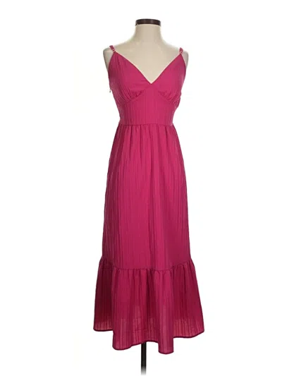 Pre-owned Unbranded Cocktail Dress In Burgundy