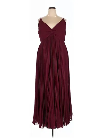 Pre-owned Unbranded Cocktail Dress In Burgundy