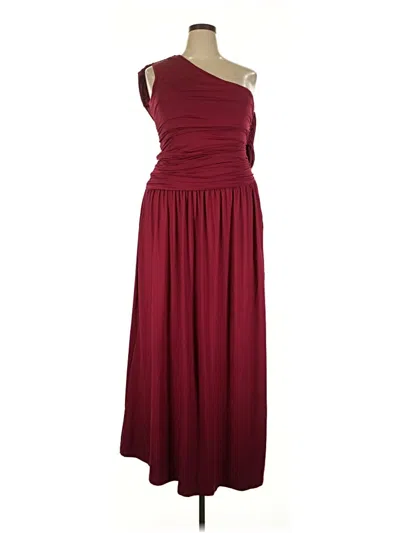 Pre-owned Unbranded Cocktail Dress In Burgundy