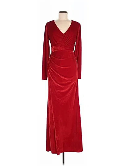Pre-owned Unbranded Cocktail Dress In Burgundy