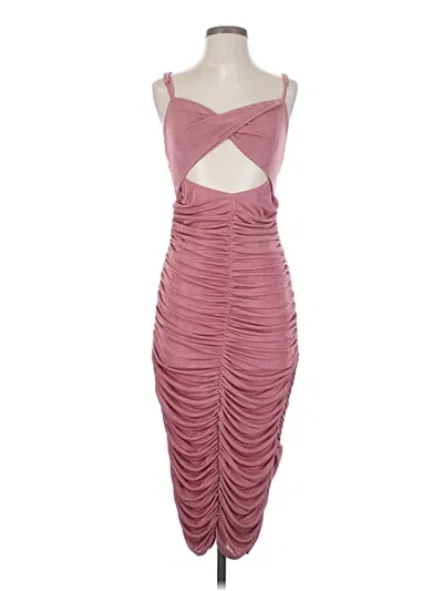Pre-owned Unbranded Cocktail Dress In Burgundy