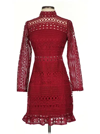 Unbranded Cocktail Dress In Burgundy