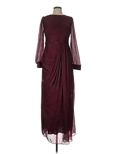 Pre-owned Unbranded Cocktail Dress In Burgundy