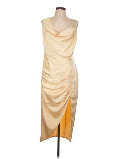 Pre-owned Unbranded Cocktail Dress In Gold