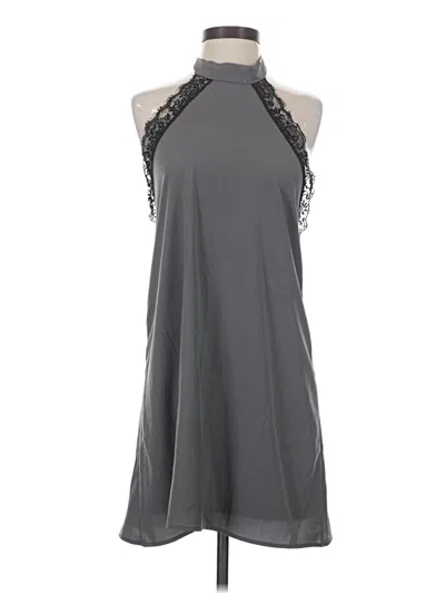 Pre-owned Unbranded Cocktail Dress In Gray