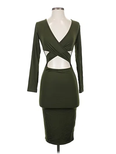 Pre-owned Unbranded Cocktail Dress In Green