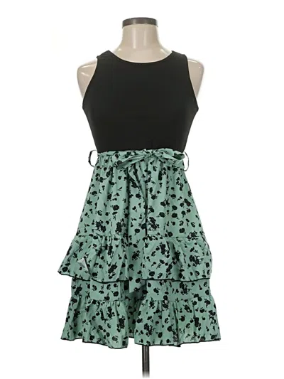 Pre-owned Unbranded Cocktail Dress In Green