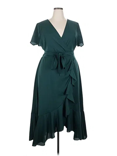 Pre-owned Unbranded Cocktail Dress In Green