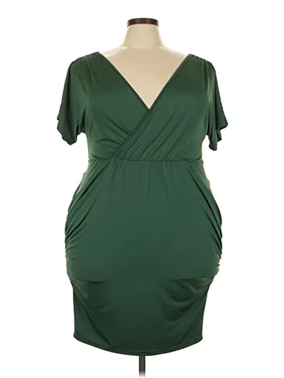 Pre-owned Unbranded Cocktail Dress In Green