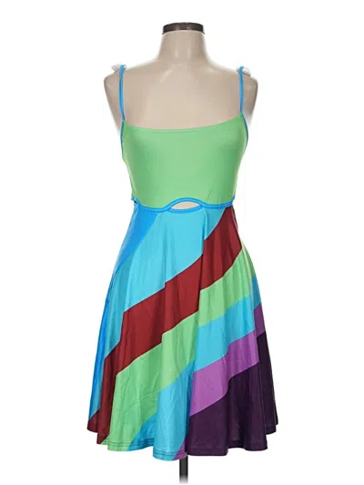 Pre-owned Unbranded Cocktail Dress In Green