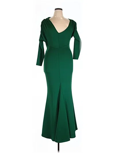 Pre-owned Unbranded Cocktail Dress In Green