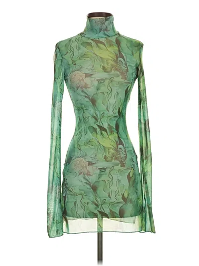 Pre-owned Unbranded Cocktail Dress In Green