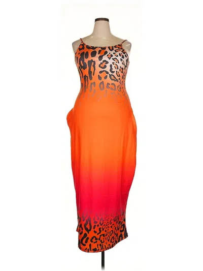 Unbranded Cocktail Dress In Orange