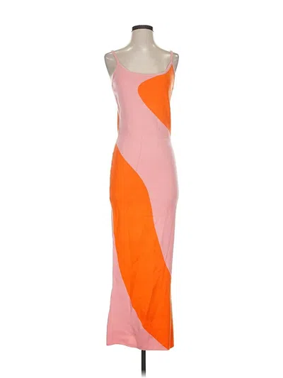 Pre-owned Unbranded Cocktail Dress In Orange